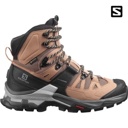 Botas Montaña Salomon Quest 4 GTX Mujer Marrom Negros | MX UCEP504